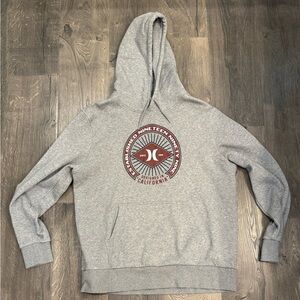 Men’s Hurley Gray Hoodie with Logo